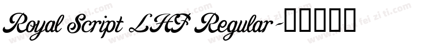 Royal Script LHF Regular字体转换